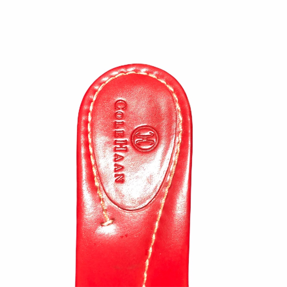 Cole Haan Women's Red Mule Kitten Heel Sandals 8.5 - Picture 6 of 9